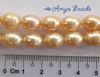Freshwater Pearls ~ Oval 10-11mm PEACH x 31